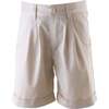 Tailored Shorts With Turn-Ups, Beige - Shorts - 1 - thumbnail