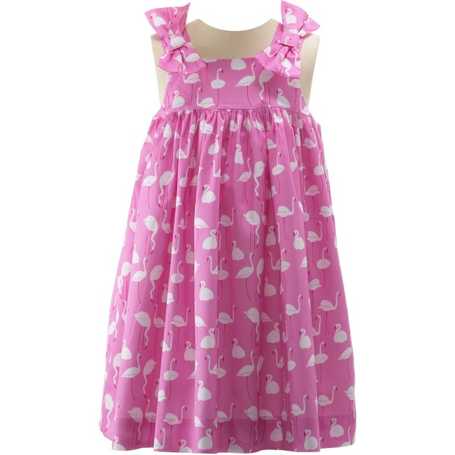 Flamingo Sundress, Pink - Dresses - 1
