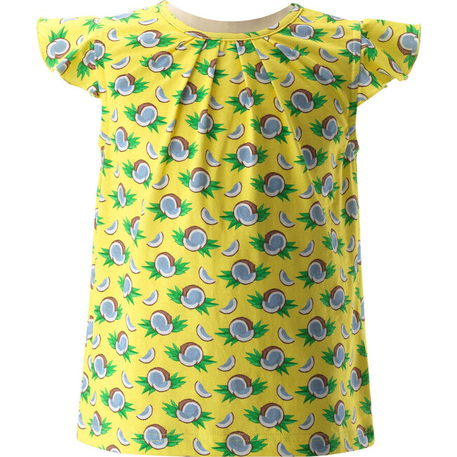 Coconut Ruffle Top, Yellow