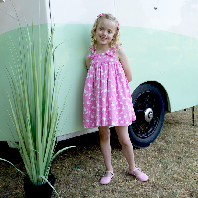 Flamingo Sundress, Pink - Dresses - 3