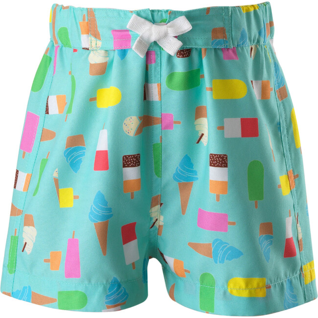 Baby Ice Lolly Swim Shorts, Aqua