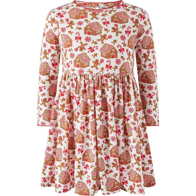 Gingerbread Jersey Dress, Red