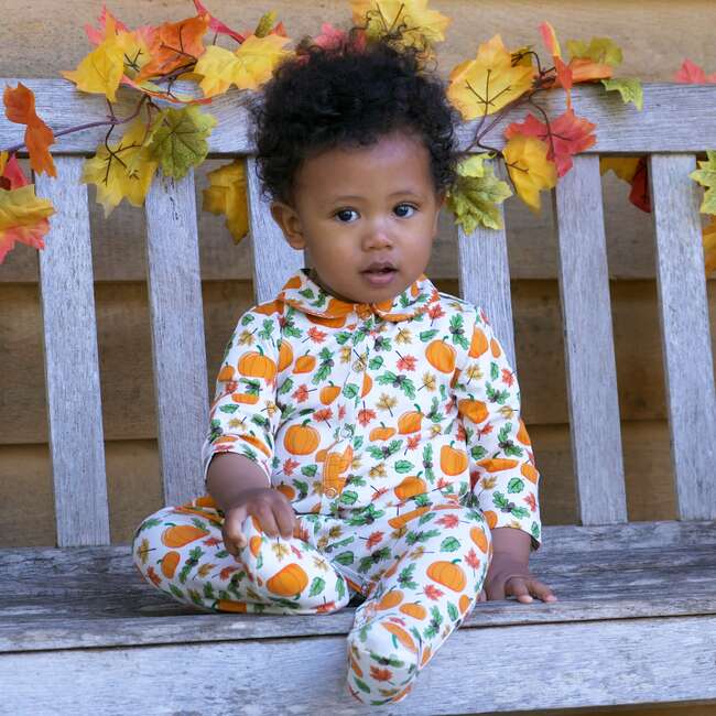 Pumpkin Babygro, Orange - Onesies - 3
