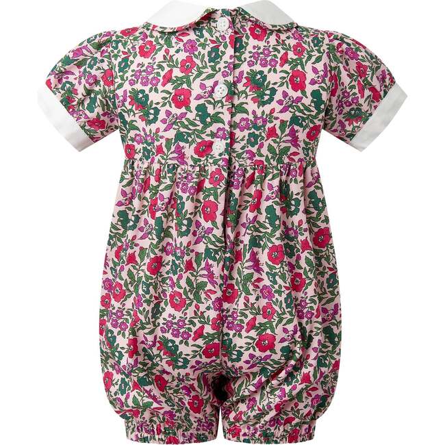 Floral Babysuit, Pink - Rompers - 2