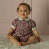Floral Babysuit, Pink - Rompers - 3