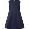 Floral Blouse Pinafore Set, Navy - Dresses - 5