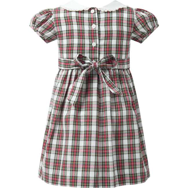 Tartan Frill Front Dress, Ivory - Dresses - 2