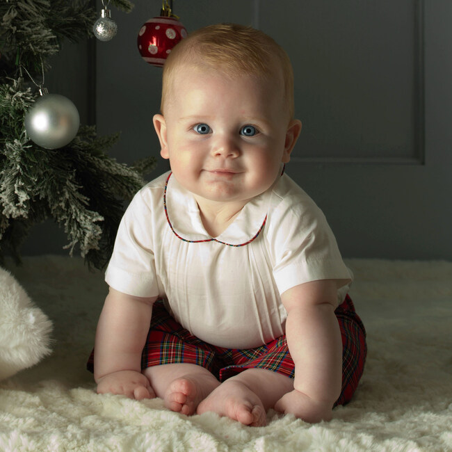 Tartan Shirt and Short Set, Red - Mixed Apparel Set - 3