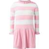 Stripe Knit Dress, Pink - Dresses - 1 - thumbnail