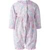 Smocked Scalloped Babysuit, Pink - Rompers - 2