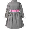 Stripe Shirt Dress, Black - Dresses - 2