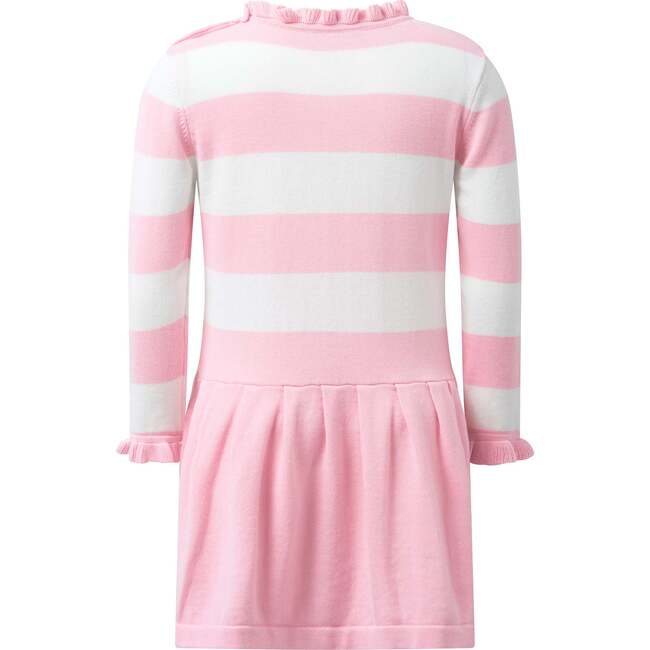 Stripe Knit Dress, Pink - Dresses - 2