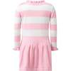 Stripe Knit Dress, Pink - Dresses - 2