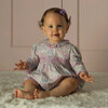Smocked Scalloped Babysuit, Pink - Rompers - 3