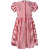 Candy Cane Stripe Smocked Dress, Red - Dresses - 2