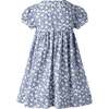 Floral Button Front Dress and Bloomers, Blue - Dresses - 2