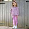 Floral Blouse and Legging Set, Purple - Mixed Apparel Set - 3