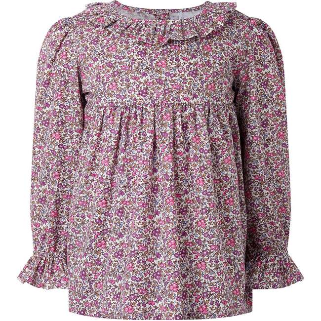 Floral Blouse and Legging Set, Purple - Mixed Apparel Set - 4