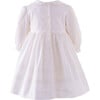 Lace Trim Peter Pan Collar Dress & Bloomers, White - Dresses - 2 - thumbnail