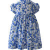 Periwinkle Print Peter Pan Puff Sleeve Button-Front Dress & Bloomers, Blue & Ivory - Dresses - 3 - thumbnail