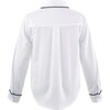 Formal Piped Pique Shirt, Navy - Button Downs - 2