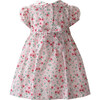 Floral Petal Short Puff Sleeve Smocked Dress & Bloomers, Pink - Dresses - 2 - thumbnail