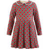 Tartan Jersey Dress, Red - Dresses - 1 - thumbnail