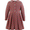 Tartan Jersey Dress, Red - Dresses - 2 - thumbnail