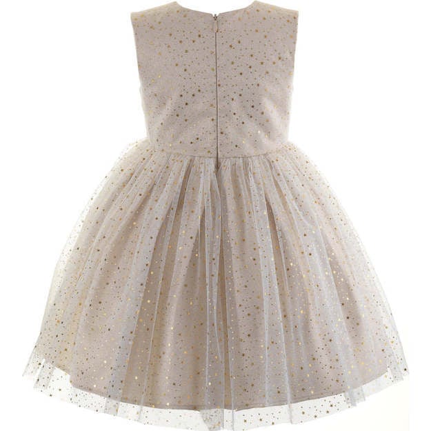 Sparkle Star Tulle Dress, Gold - Dresses - 2