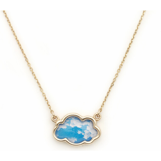 Women's Sky Necklace, Blue - Necklaces - 1