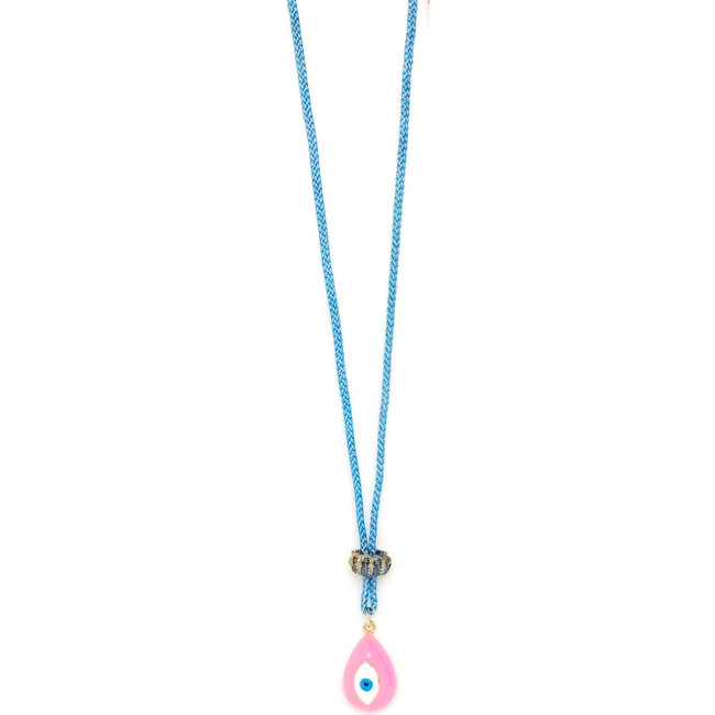 Kids Carnival Evil Eye Teardrop Necklace 15-20"