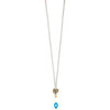 Women's Carnival Evil Eye Teardrop Necklace 18-26" - Necklaces - 2