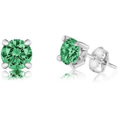 Cystal May Birthstone Screwback Stud Earring
