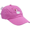 Kid Swan Princess Bow Baseball Hat, Maisie Magenta - Hats - 1 - thumbnail