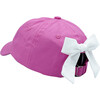 Kid Swan Princess Bow Baseball Hat, Maisie Magenta - Hats - 3