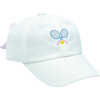 Tennis Bow Baseball Hat, Winnie White - Hats - 1 - thumbnail