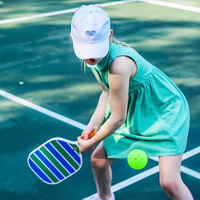 Tennis Bow Baseball Hat, Winnie White - Hats - 3