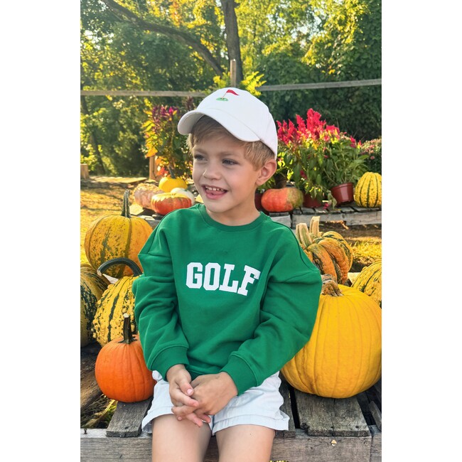 Golf Flag Baseball Hat, White - Hats - 3
