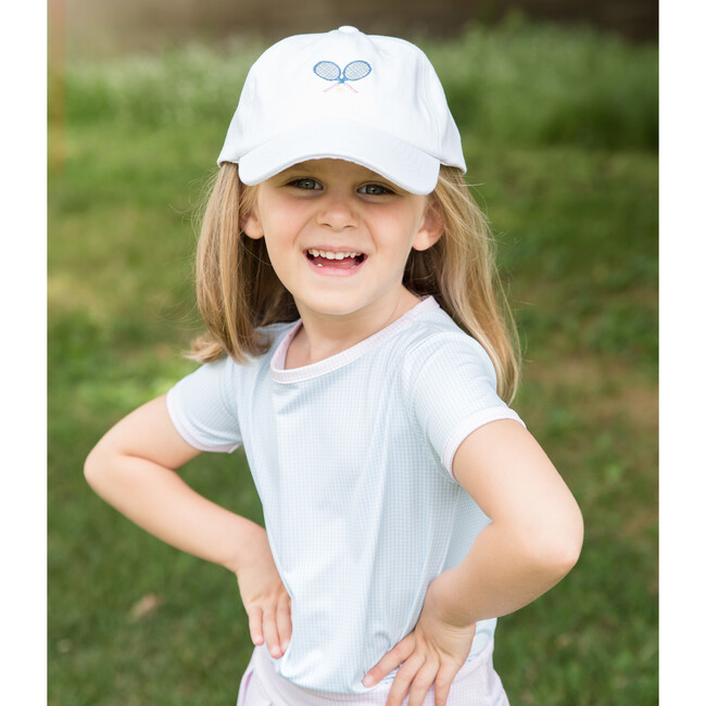 Tennis Bow Baseball Hat, Winnie White - Hats - 4