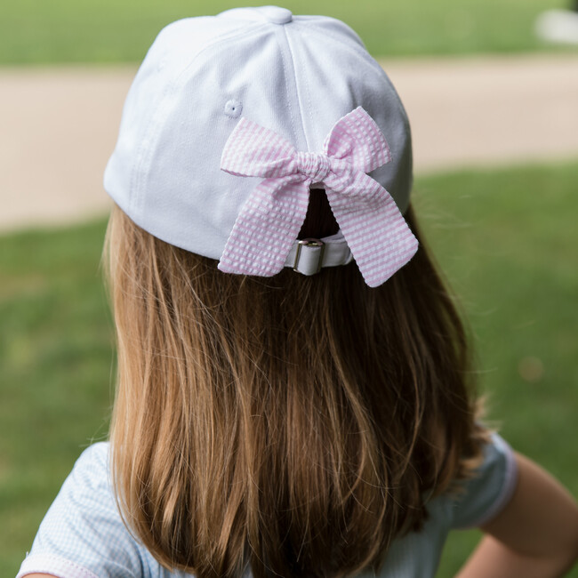 Tennis Bow Baseball Hat, Winnie White - Hats - 5