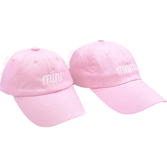 Mama/Mini Bow Baseball Hat, Set of 2 - Hats - 1