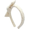 Boucle Bow Headband, White - Headbands - 2