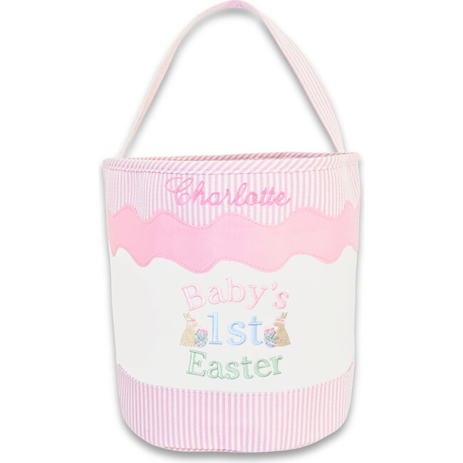 Baby's 1st Easter Tote, Pink - Easter Baskets - 2