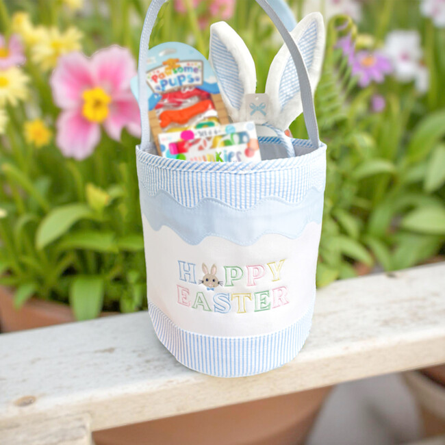 Hoppy Easter Tote, Blue