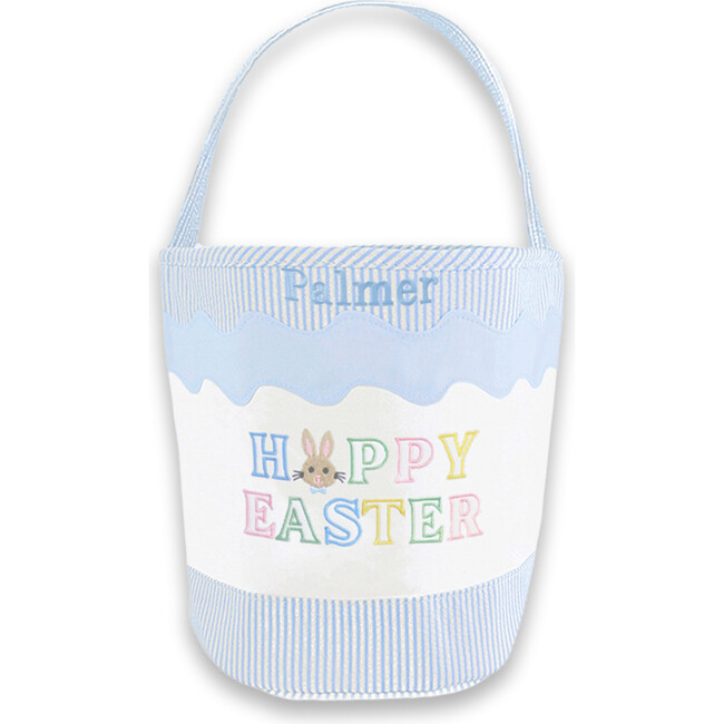 Hoppy Easter Tote, Blue - Easter Baskets - 4