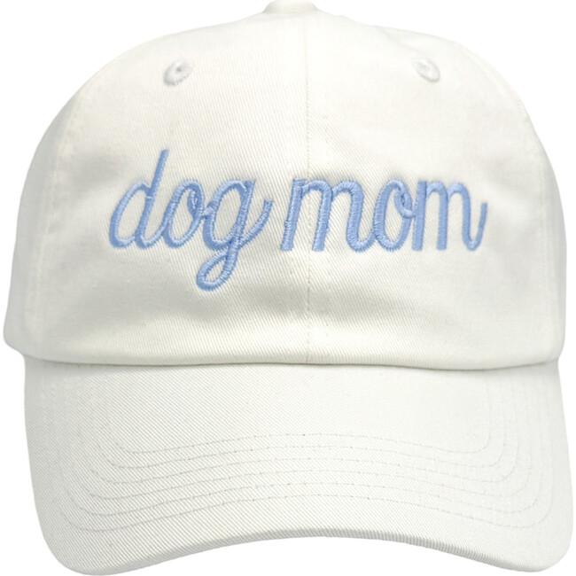 Dog Mom Baseball Hat, White - Hats - 1