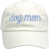 Dog Mom Baseball Hat, White - Hats - 1 - thumbnail