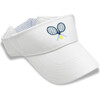 Tennis Visor, White - Hats - 1 - thumbnail