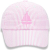 Pink Sailboat Bow Baseball Hat, Pink - Hats - 1 - thumbnail