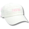 NANA Bow Baseball Hat, White - Hats - 1 - thumbnail